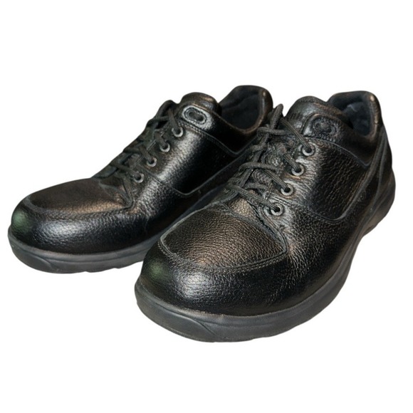 Dunham 8000BK Black Leather Hommes Waterproof Slip Resistant Mens 12 2E Shoes - Picture 2 of 10